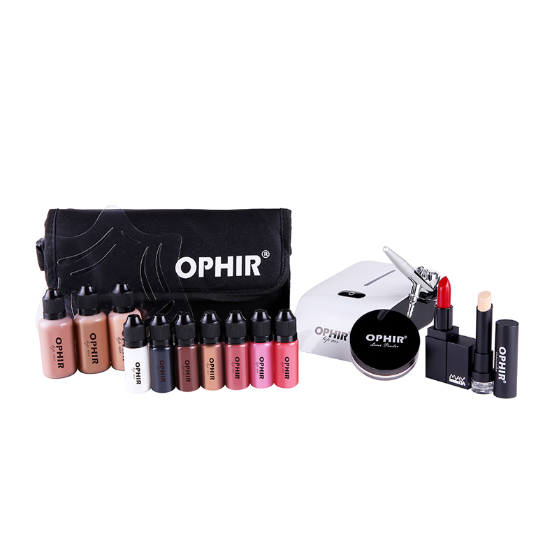 Airbrush Compressor Kit - Ofir-kit com sistema de maquiagem profissional,