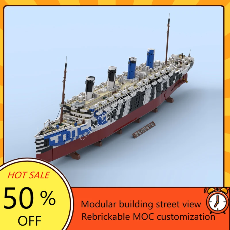 Model Kit Titanic - 10615 pçs moc hmt olympus titanic