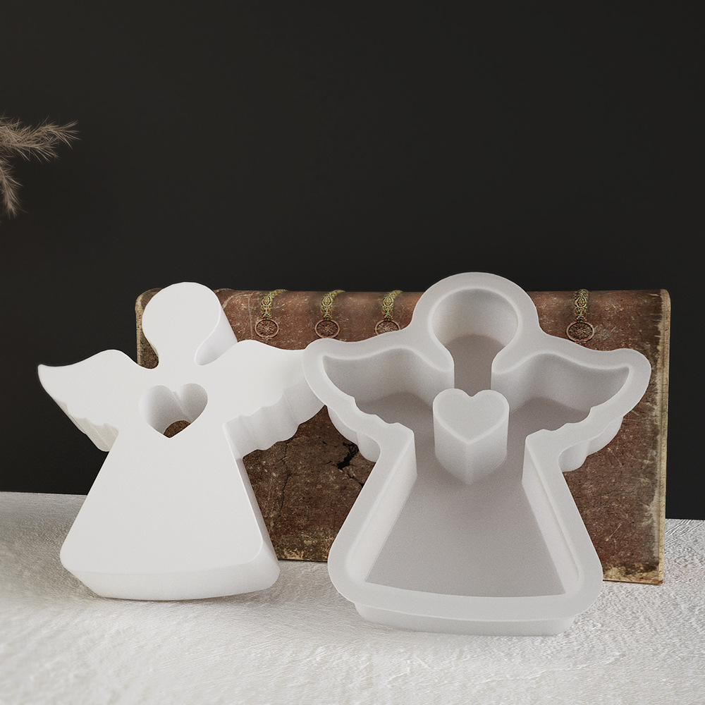 1pc amor anjo molde de gesso v - Model Kit Cement avaliação e preço