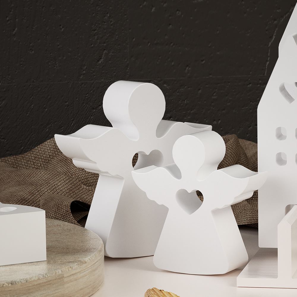 1pc amor anjo molde de gesso v - Model Kit Cement avaliação e preço