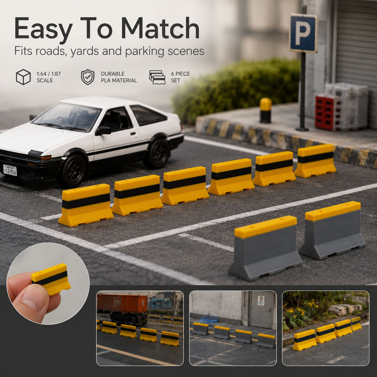 Conjunto de 6 Peças de Mini Ba - Model Kit Cement avaliação e preço