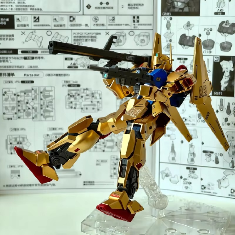 Hg 1/144 pintado em spray cham - Model Kit Zeta Gundam avaliação e preço