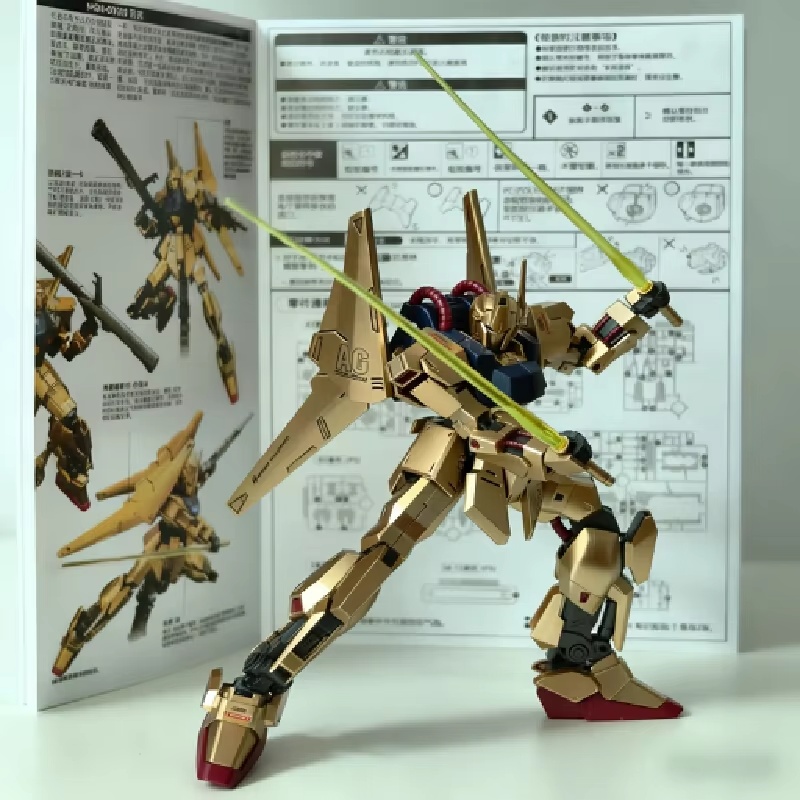 Hg 1/144 pintado em spray cham - Model Kit Zeta Gundam avaliação e preço