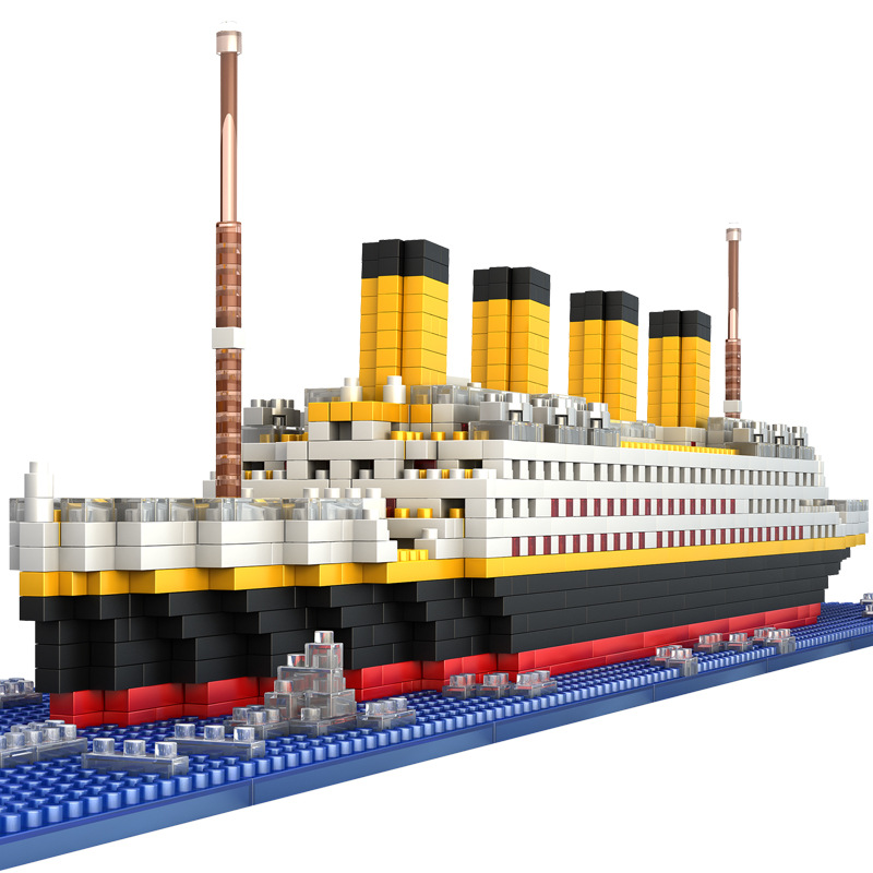 Diy titanic criativo luxo iceb - Model Kit Titanic avaliação e preço