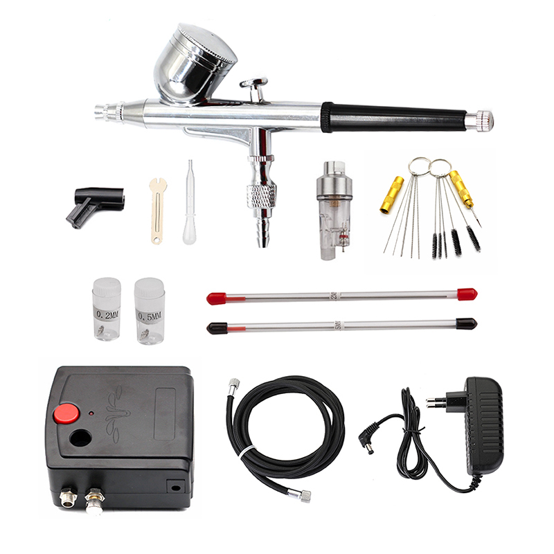 Dual-Action Spray Gun Airbrush - Airbrush Compressor Kit avaliação e preço