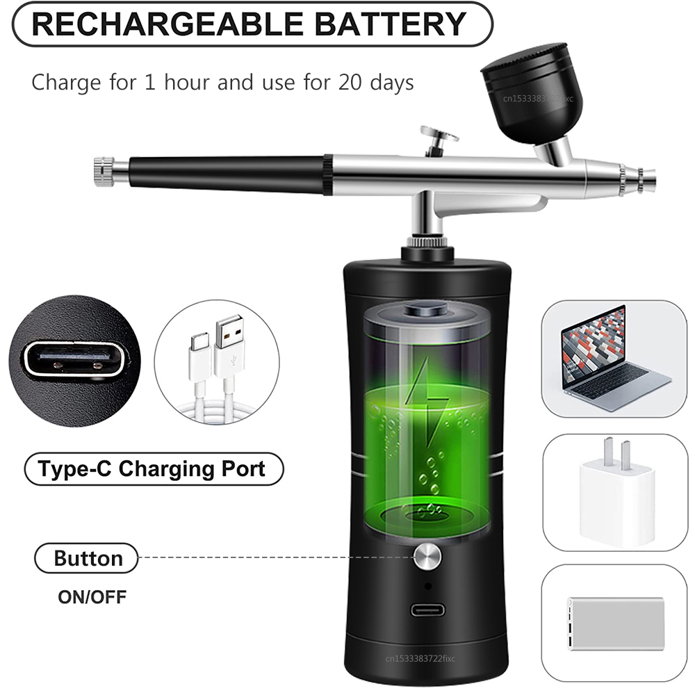 Prego de aerógrafo com com com - Airbrush Compressor Kit avaliação e preço