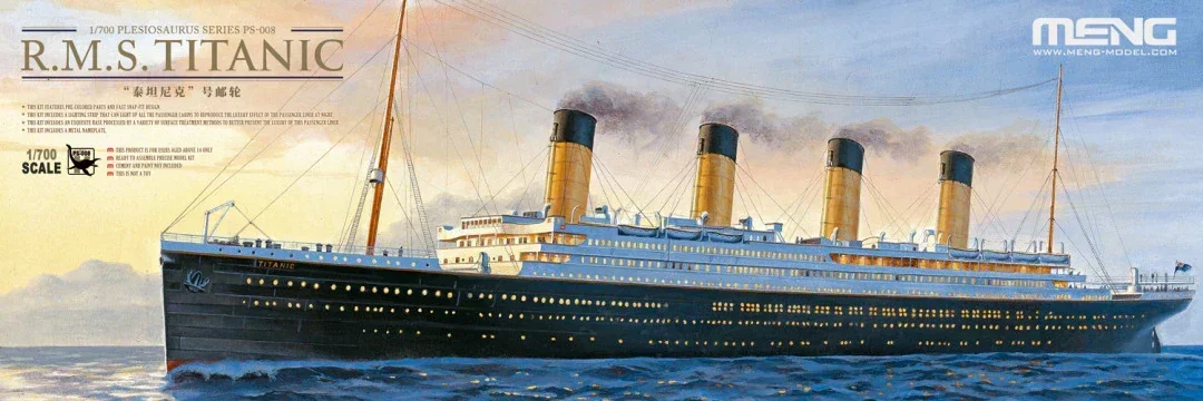 PS-008 MENG Titanic Cruise, ve - Model Kit Titanic avaliação e preço