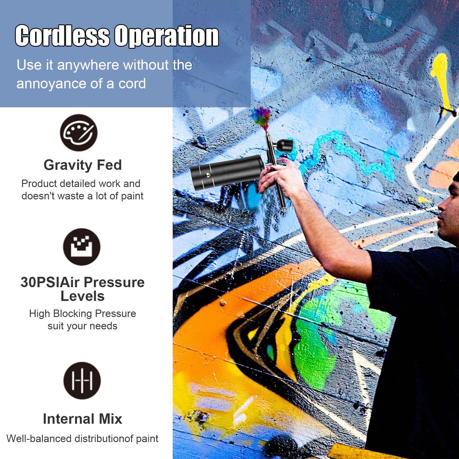 Kit de Aerógrafo Recarregável  - Airbrush Compressor Kit avaliação e preço